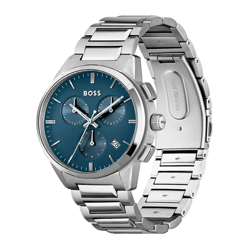 Hugo Boss Dapper Chronograph Blue Dial Quartz Men's Watch- 1513927